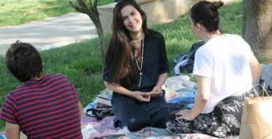 picnic of popular couple poster