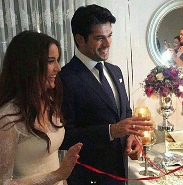 Burak Ozcivit and Fahriye Evcen's happy day