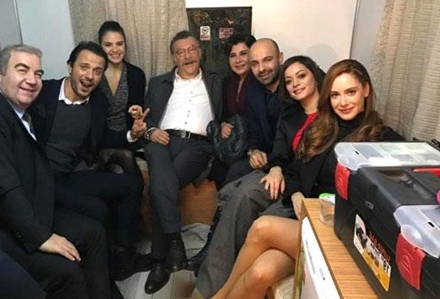 Erkan Avci, Tamer Levent in Brave and Beautiful (Cesur ve Guzel) tv series studio