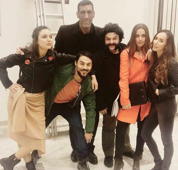 Turkish Drama Inside (Icerde) team Bensu Soral, Damla Colbay, Ugur Yildiran, Duygu Sarisin, Baris Kiralioglu