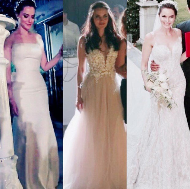 Fahriye Evcen wedding dress