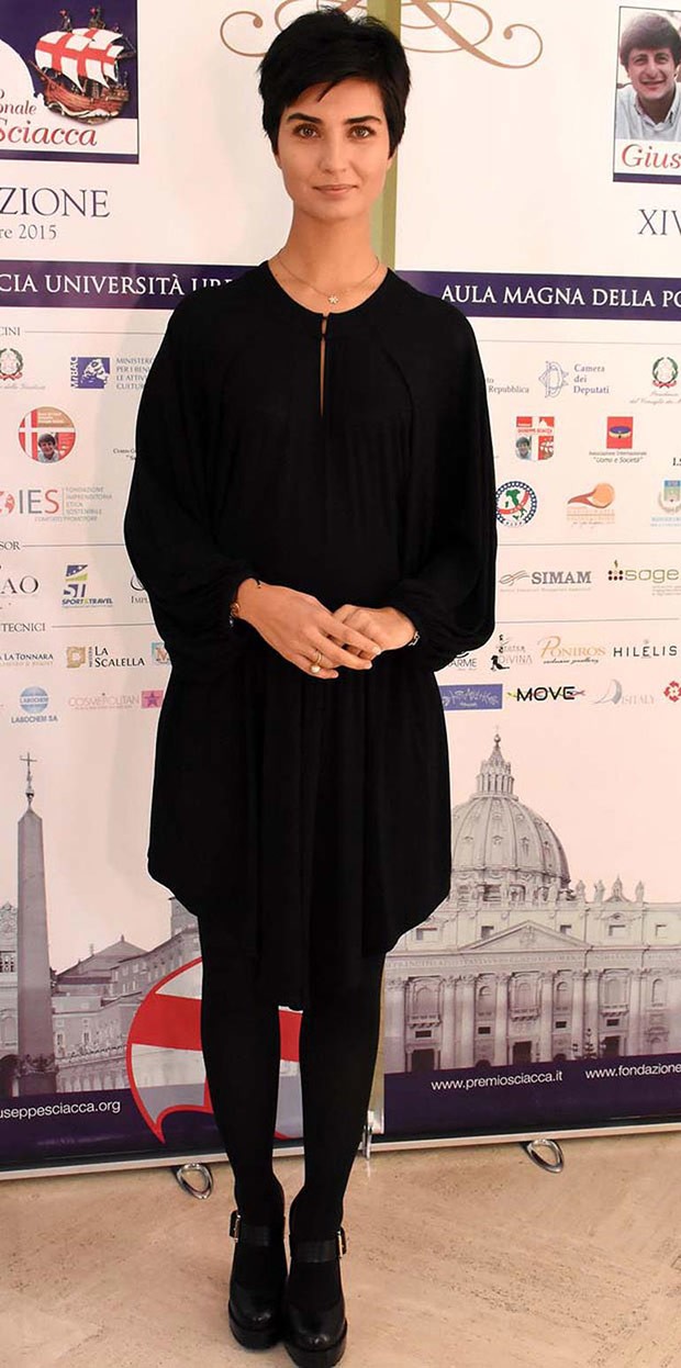 Tuba Buyukustun at International Giuseppe Sciacca Awards