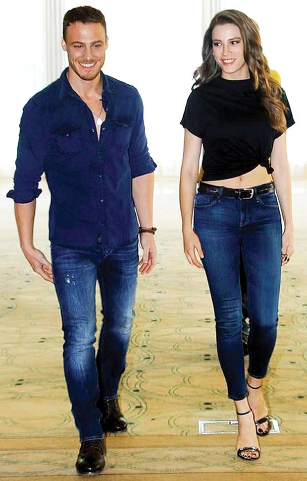 Kerem Bursin and Serenay Sarikaya