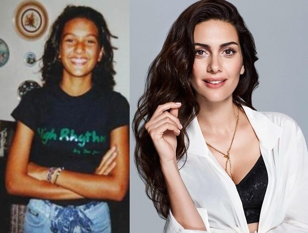 Berguzar Korel Childhood Photo and Berguzar Korel 2018 Photo