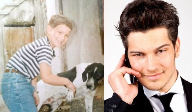 Cagatay Ulusoy Childhood Photo and Cagatay Ulusoy 2018 Photo