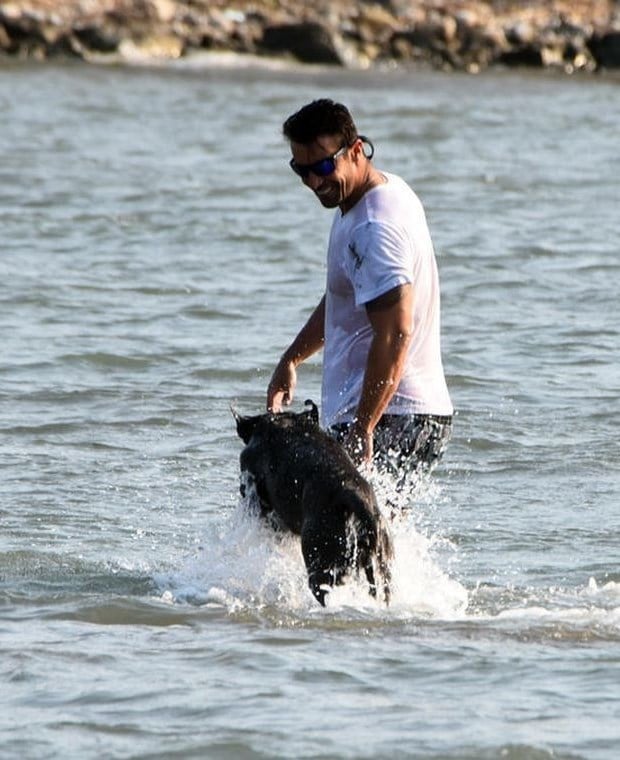 Ibrahim Celikkol and his dog Jozi