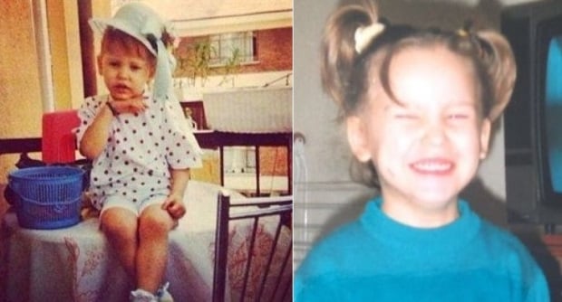 Serenay Sarikaya Childhood Photo