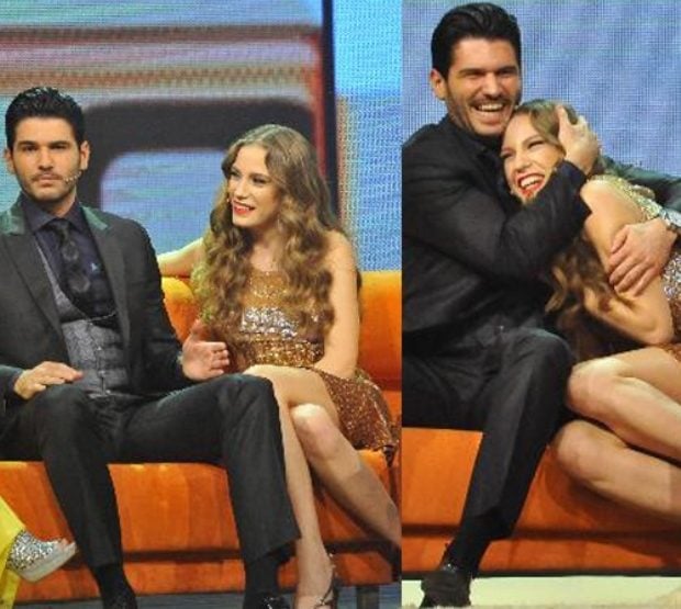 Serenay Sarikaya and Tolgahan Sayışman