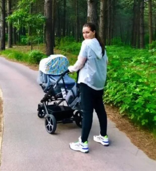 Fahriye Evcen and Her Baby