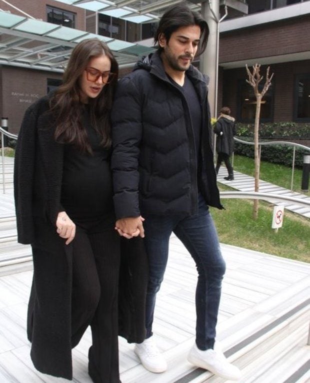 Burak Ozcivit and Pregnant Fahriye Evcen