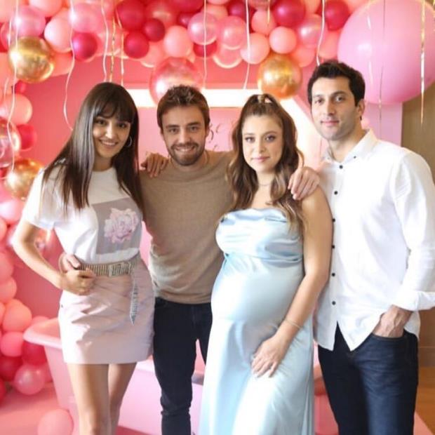 Hande Ercel Welcomes Her First Niece 2 hande ercel family