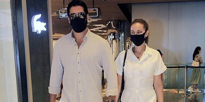 Burak Özçivit and Fahriye Evcen Go Shopping for Their Son Karan